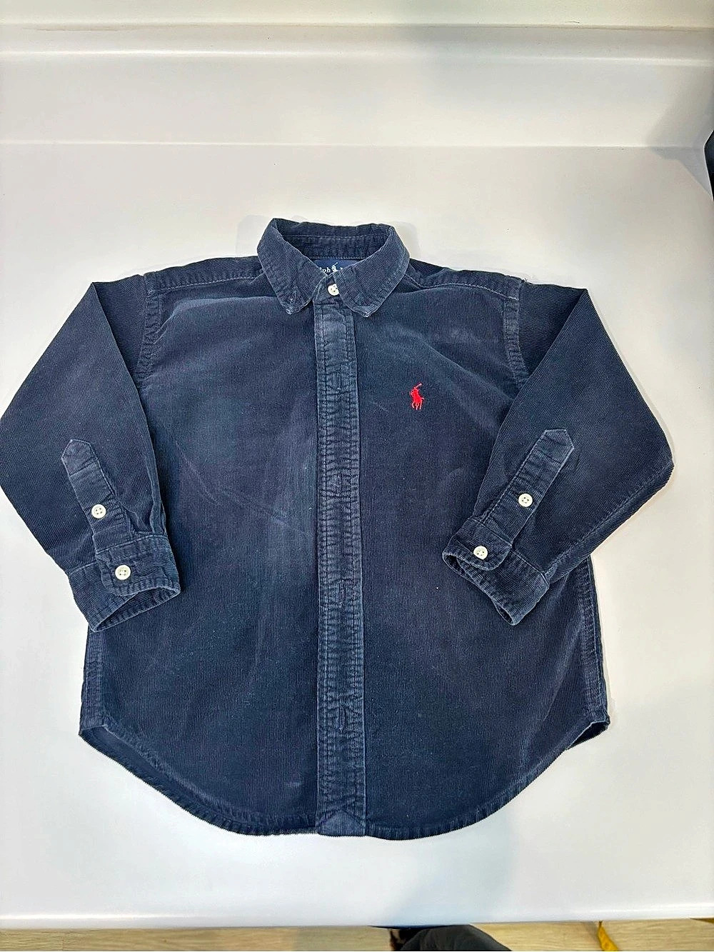 Ralph Lauren Boys Corduroy Button Down in Blue Size 3T